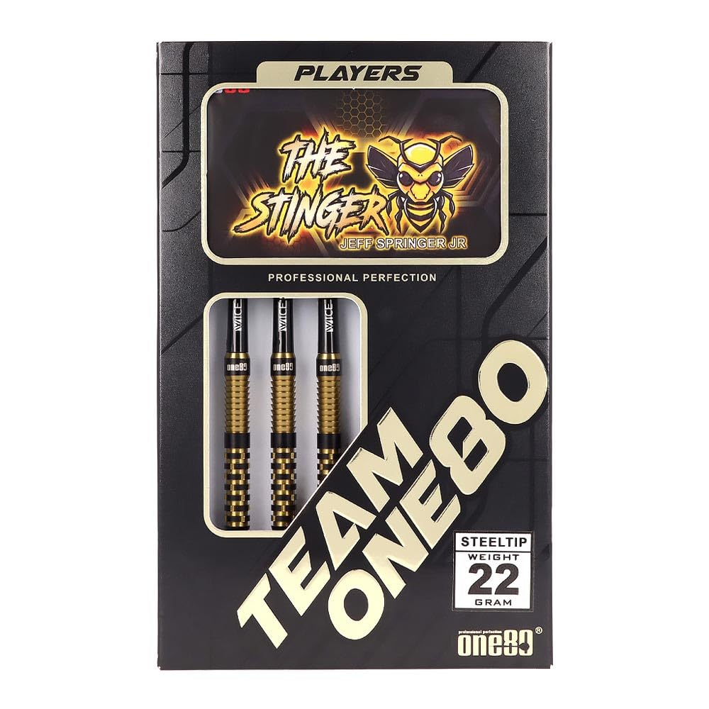 One80 One Eighty Jeff Springer STEEL 22g Jeff Springer Player Model Dart Barrel Dart Set