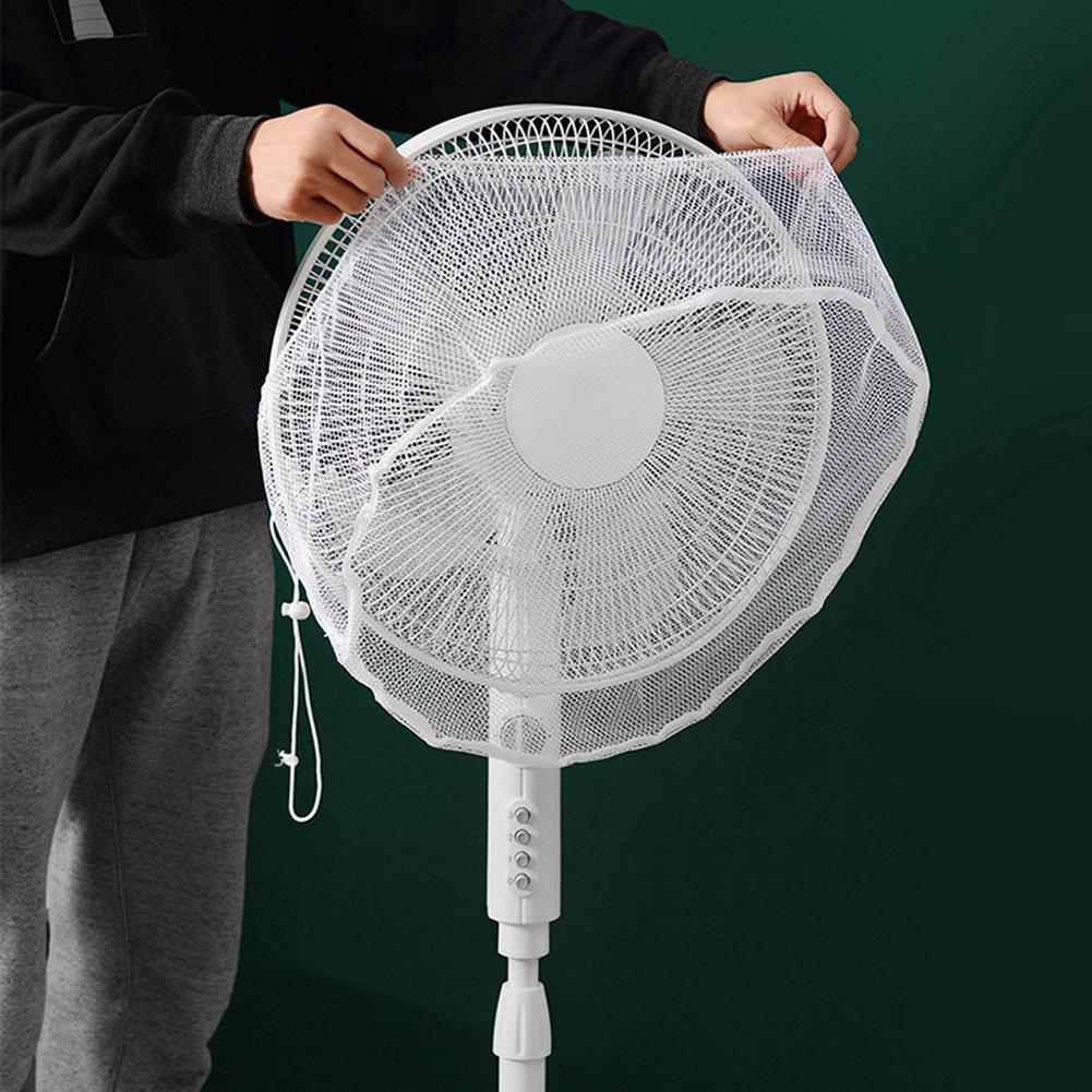 Fan Dust Cover Anti-Pinch Hand Protection Mesh Cover Dustproof Stand Fan All Inclusive Floor Mesh Cover Household Supplies