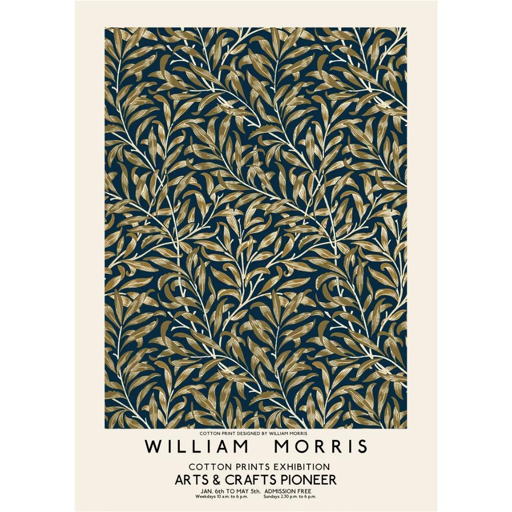 William Morris Leaf Flower Plant Wall Art Canvas Painting Gallery Nordic Posters And Prints Pictures For Home Living Room Decor