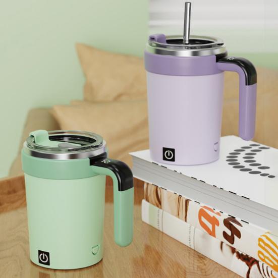 Automatický míchací hrnek na kávu Digitální displej teploty Izolovaný Chytrý Samomíchací Hrnek Přenosný Elektrický Míchací Hrnek do Kanceláře Školy