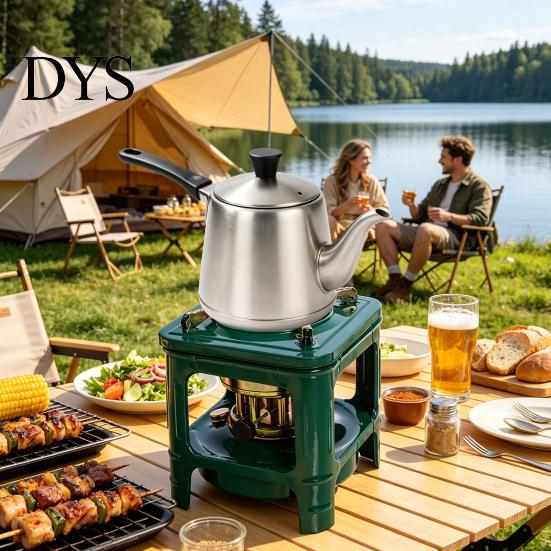 Campingausrüstung Tragbarer Petroleumkocher für Camping, 8-Docht Notfall-Campheizung, Keine Stromheizung Leichter Ofen Brenner Outdoor Wandern