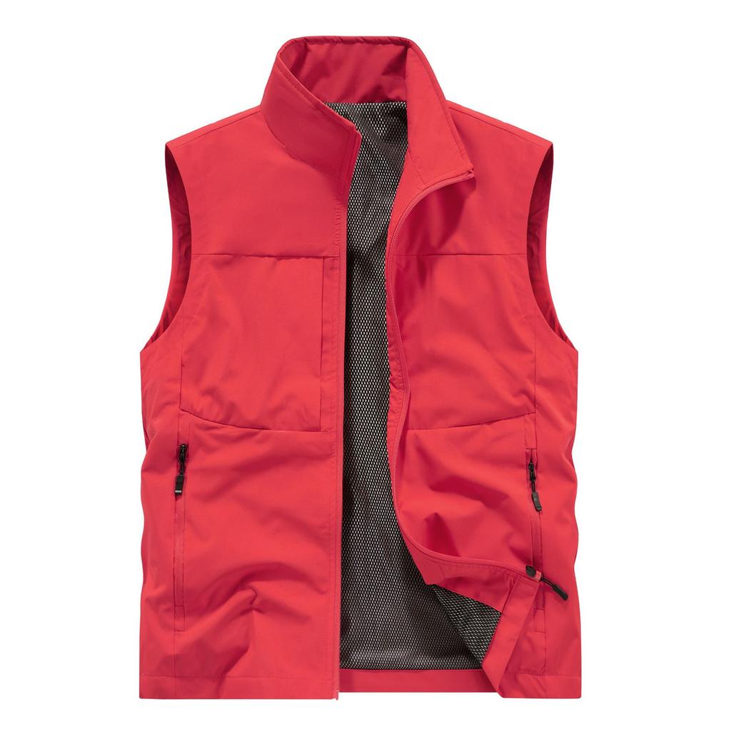 New Vest Vest Jacket for Men Spring and Autumn Thin Vest for Men Outdoor Casual Men Workhorse Clamp