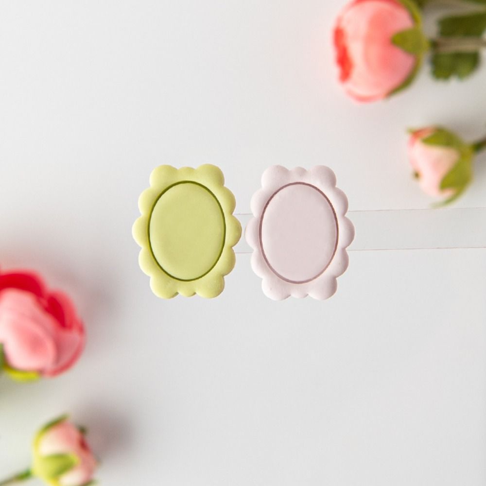 Oval Shape Jewelry Making Mold Embossed Mold Cutting Die Polymer Clay Cutter  Jewelry Making
