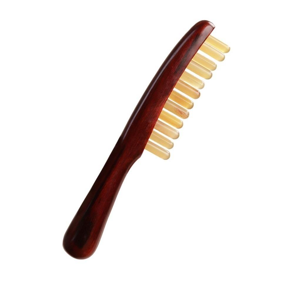 Natural Material Sandalwood Massager Comb Skin Scraping Guasha Scalp Tool  Head Relaxation Comb