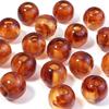 10-200 pièces/lot Perles Acryliques à Grand Trou Perles Imitation Ambre Rondes Perles Espacement Libres Pour la Fabrication de Bijoux DIY Bracelet Collier