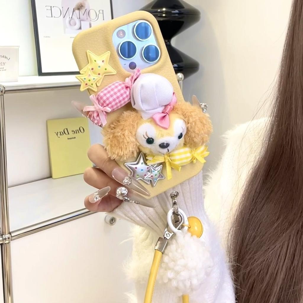 Plush Pie Apple 16 ProMax Phone Case IPhone 15 Pro New 13 Women 12 Soft Cover 14 Bracelet XR