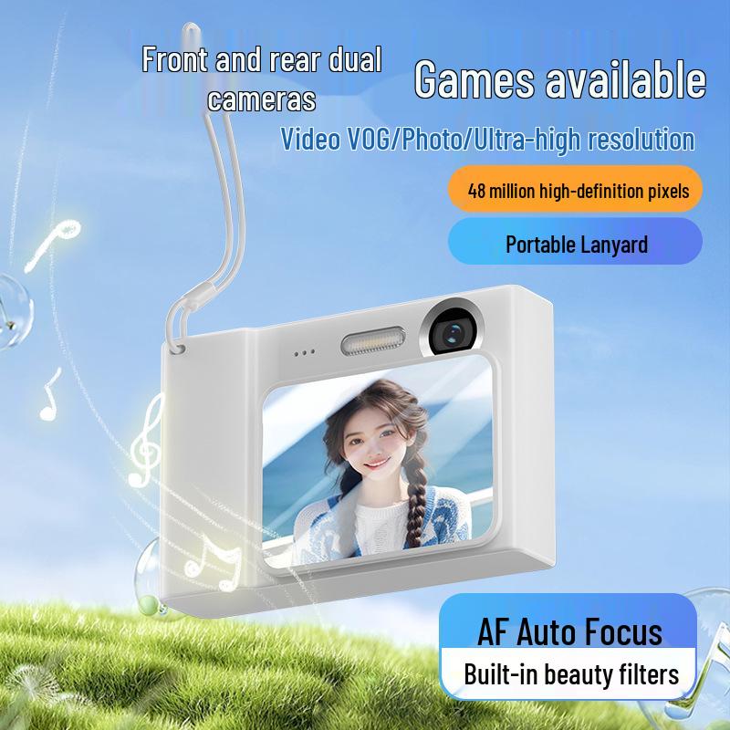 Just Fish Cloud HD Slide-out Dual Lens Portable Student Camera