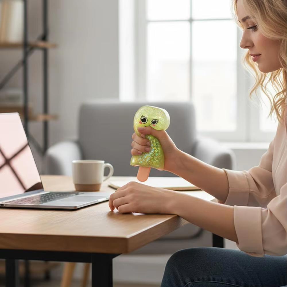 Maltose Popsicle Toys Slow Rising Stress Relief Toys Soft Cute Fidget Toys For Kids Adults Anti-Anxiety Fun Gift