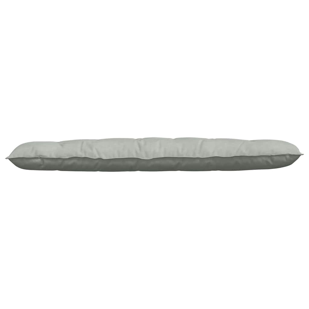 Back Cushion Light Grey 180 x 50 cm Corduroy Fabric