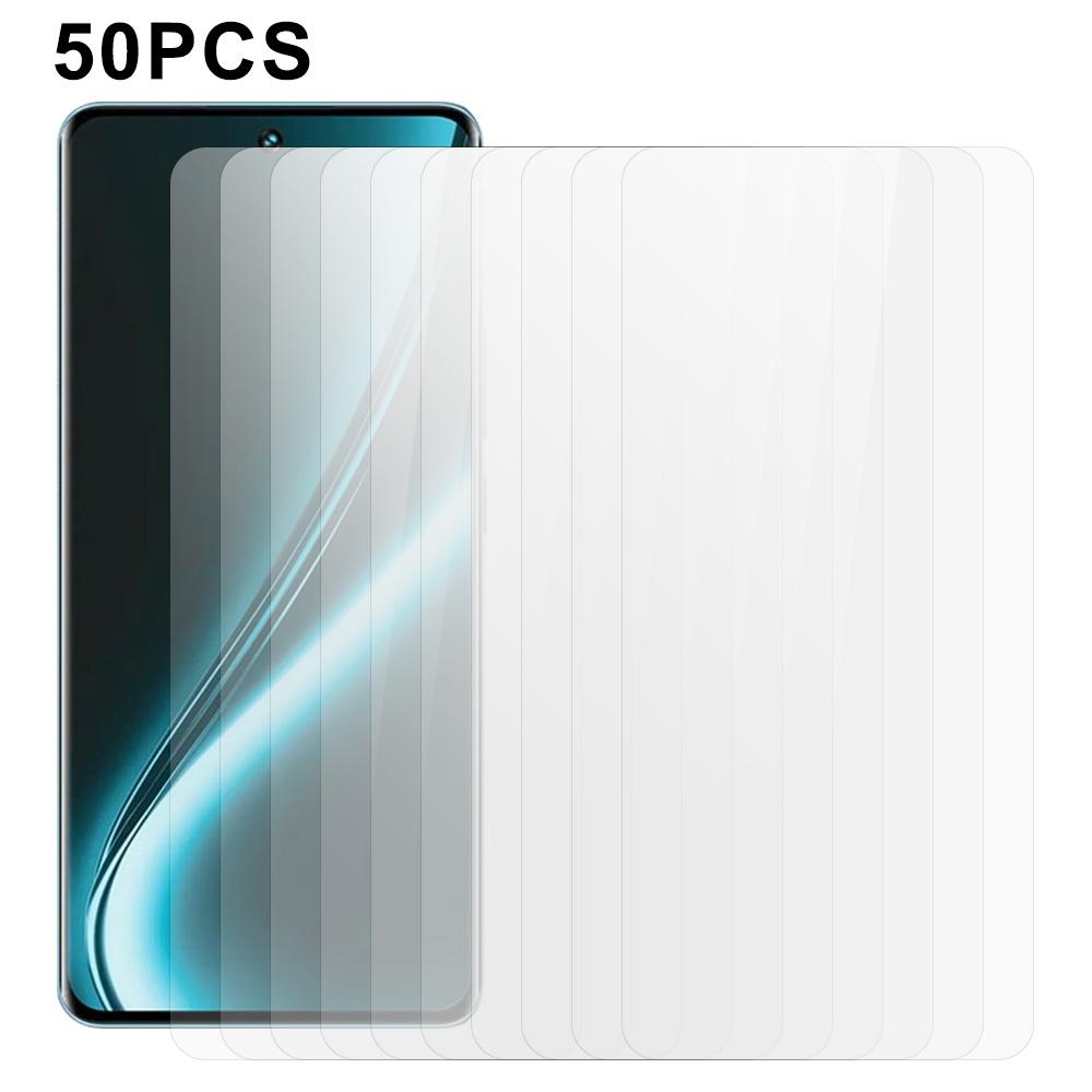 

50Pcs Screen Protector for Realme Narzo 80 Pro 5G/80x 5G/vivo iQOO Z10 5G Full Glue Tempered Glass Clear Screen Film As Shown A