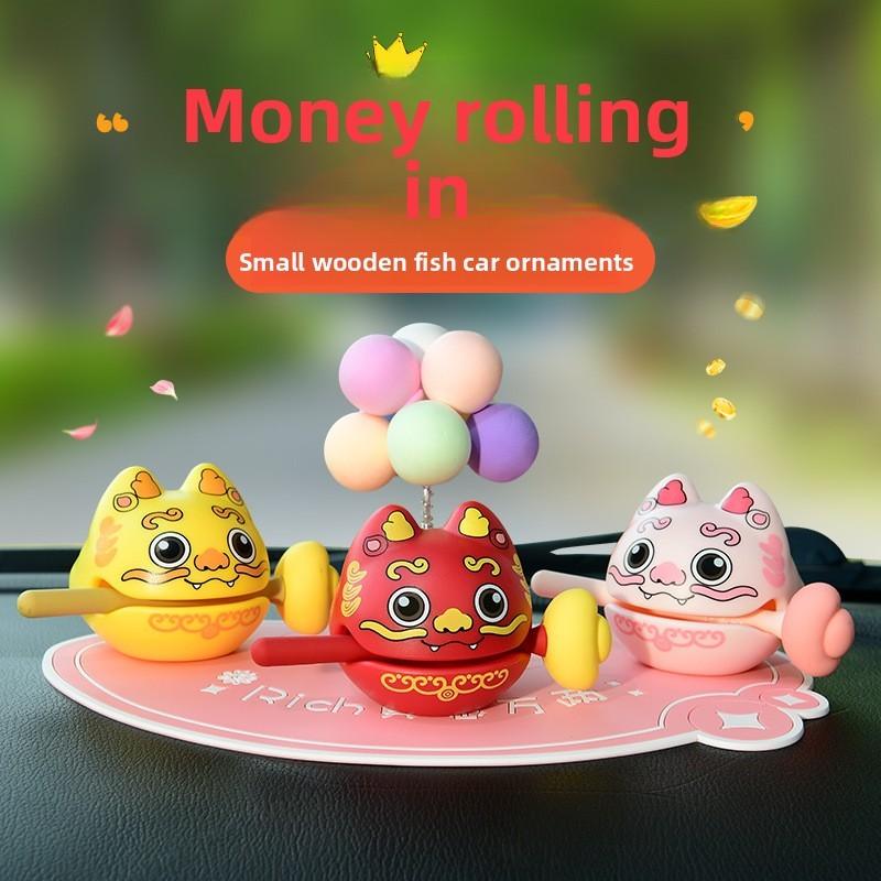 Traditional Pixiu Wooden Fish Percussion Toy For Stress Relief Office Decor Gift For Students