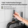 Kitchen Corner Storage Rack No-Drill Countertop Organizer Modern Minimalist Carbon Steel