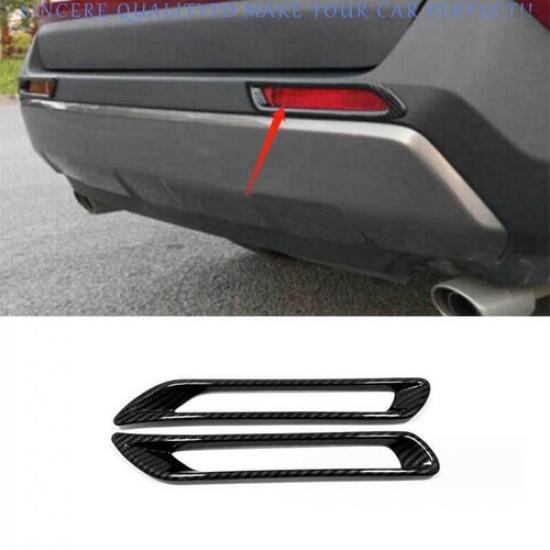 For Toyota RAV4 2019-2025 Carbon Fiber Rear Fog Light Eyelid Molding Frame Trim