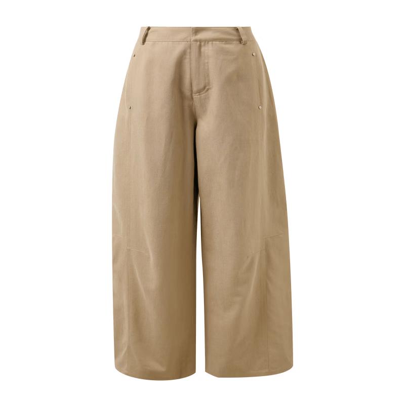 

Sancai Women s Lyocell Cotton High-Waist Loose Straight Casual Pants 160/68A/M