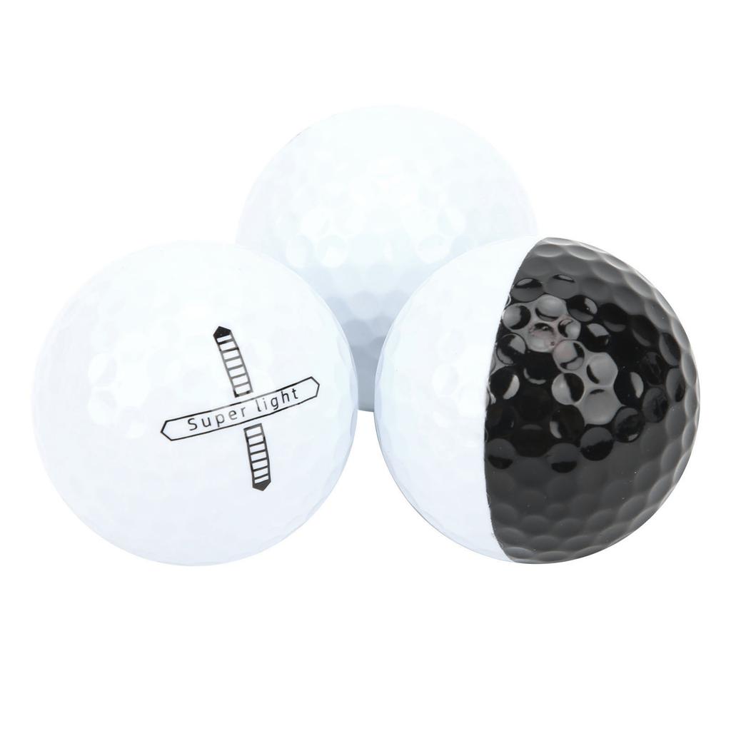 3Pcs Rubber Golf Balls Driving Range Training Balls Golf Club Auxiliary Accessories