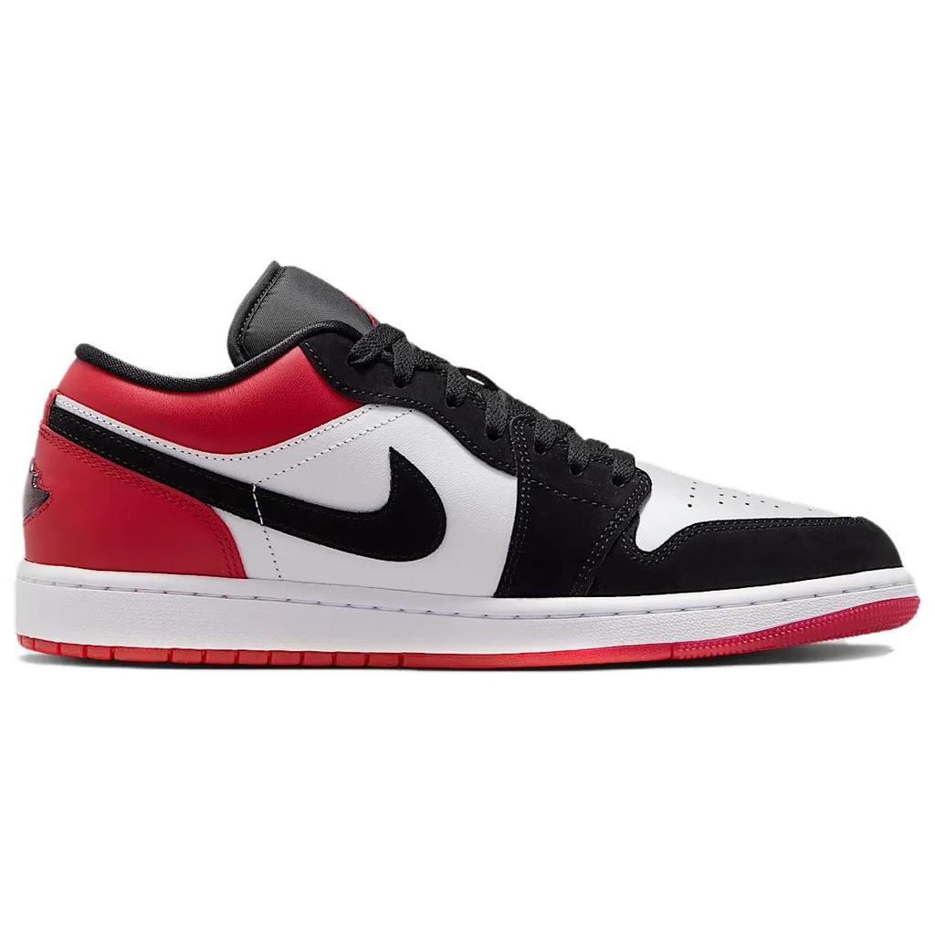Air Jordan 1 Low SE Black Toe Unisex Sneakers White Gym-Red IB8971-106