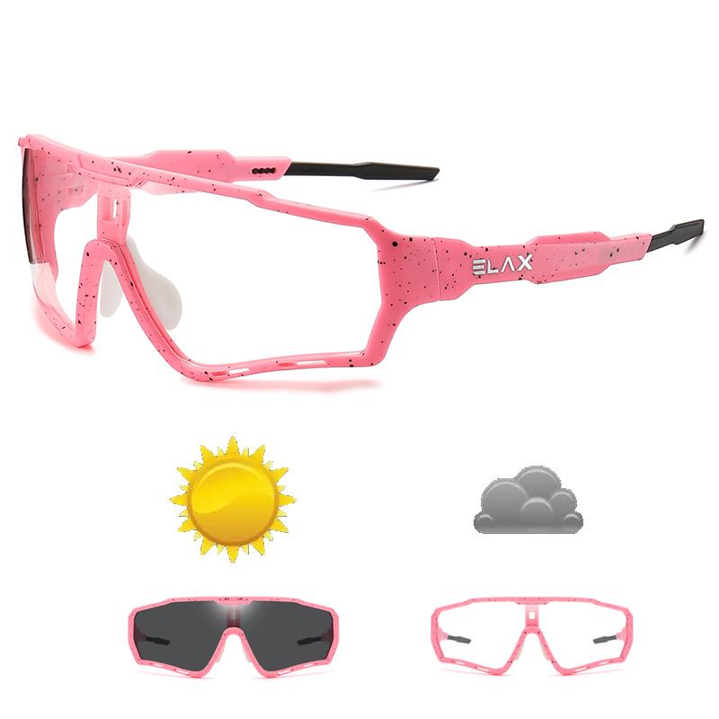 ELAX Brand New Men Women Mtb Bicycle Eyewear Cycling Glasses New Photochromic Cycling Bike Glasses Sports Sunglasses