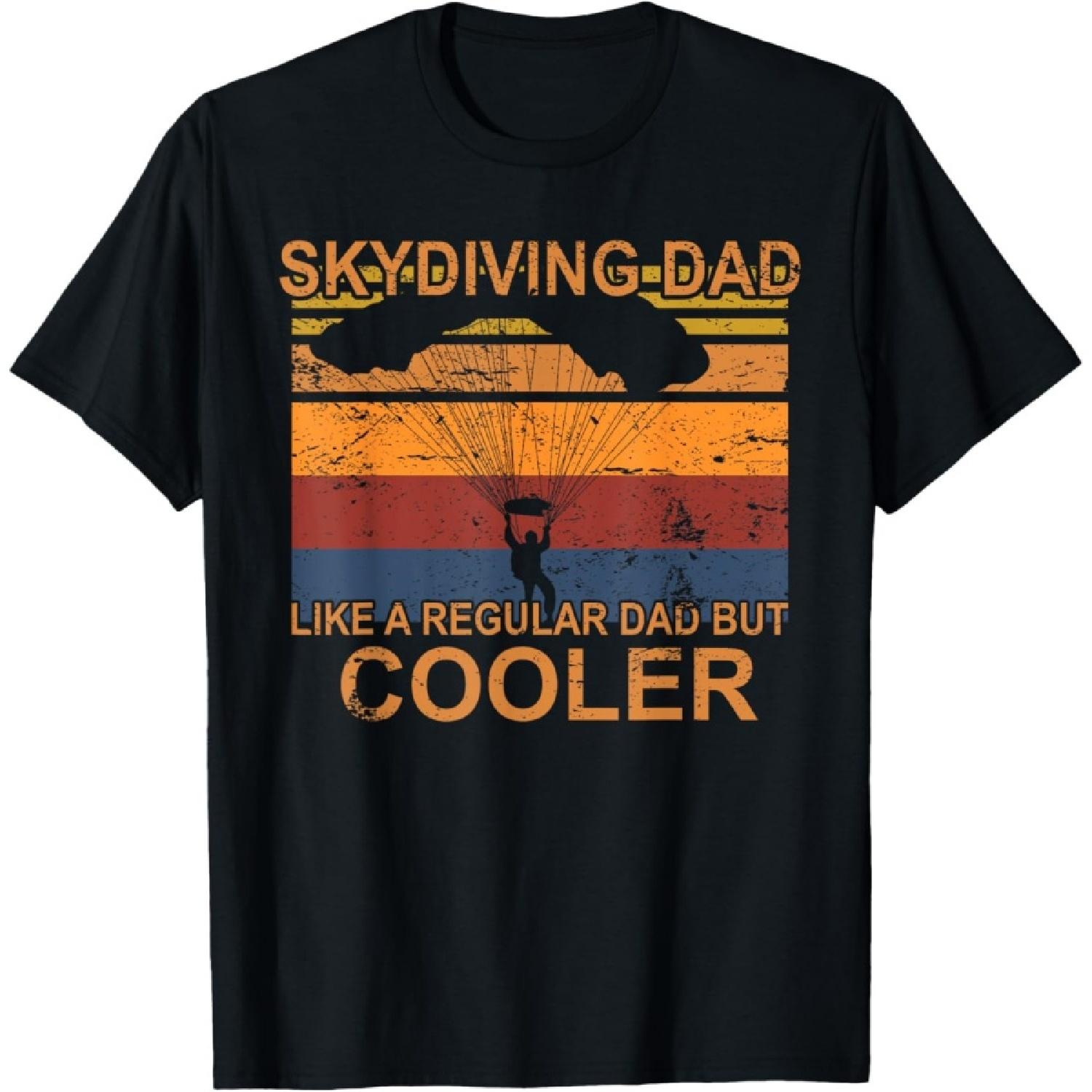 Skydiving father tandem parachute jump skydiver T-Shirt S