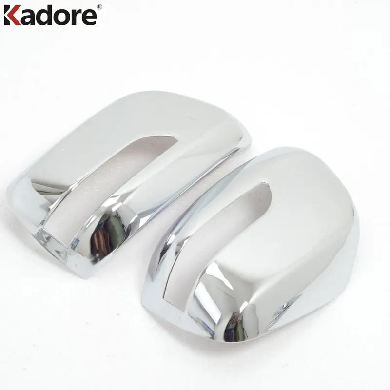 

Rearview Mirror Cover Trim For Toyota Land Cruiser LC200 FJ200 facelift 2016- Chrome Car Side Wing Mirrors Cap Accessories