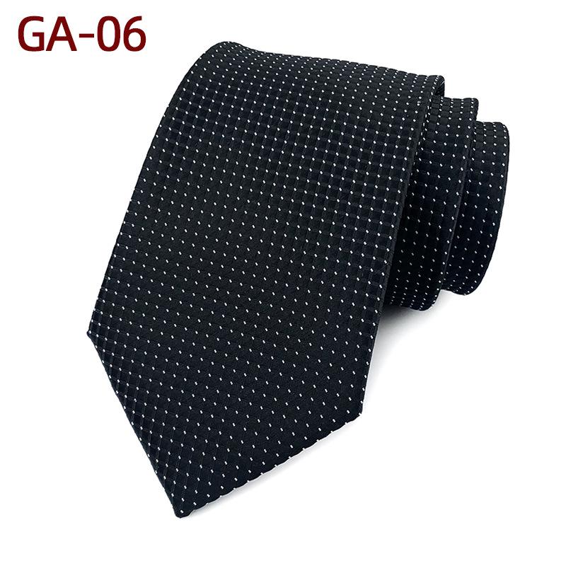Classic Men's 8cm Plaid Polyester Tie