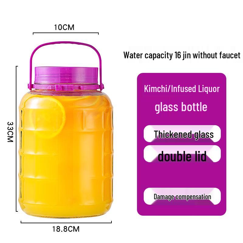 Thickened Glass Sealed Fermentation Jar