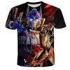 Summer Man 3D Printed Transformers T-shirt Children Cool Cartoon Short Sleeve Clothing Boys Girls Fashion Trend Streetwear