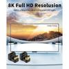 360 Degree U Shape HDTV Adapter HDMI 2.1 Male To Female 8K@60Hz Connector for Portable Display Monitor Accessories Up&Down Angle