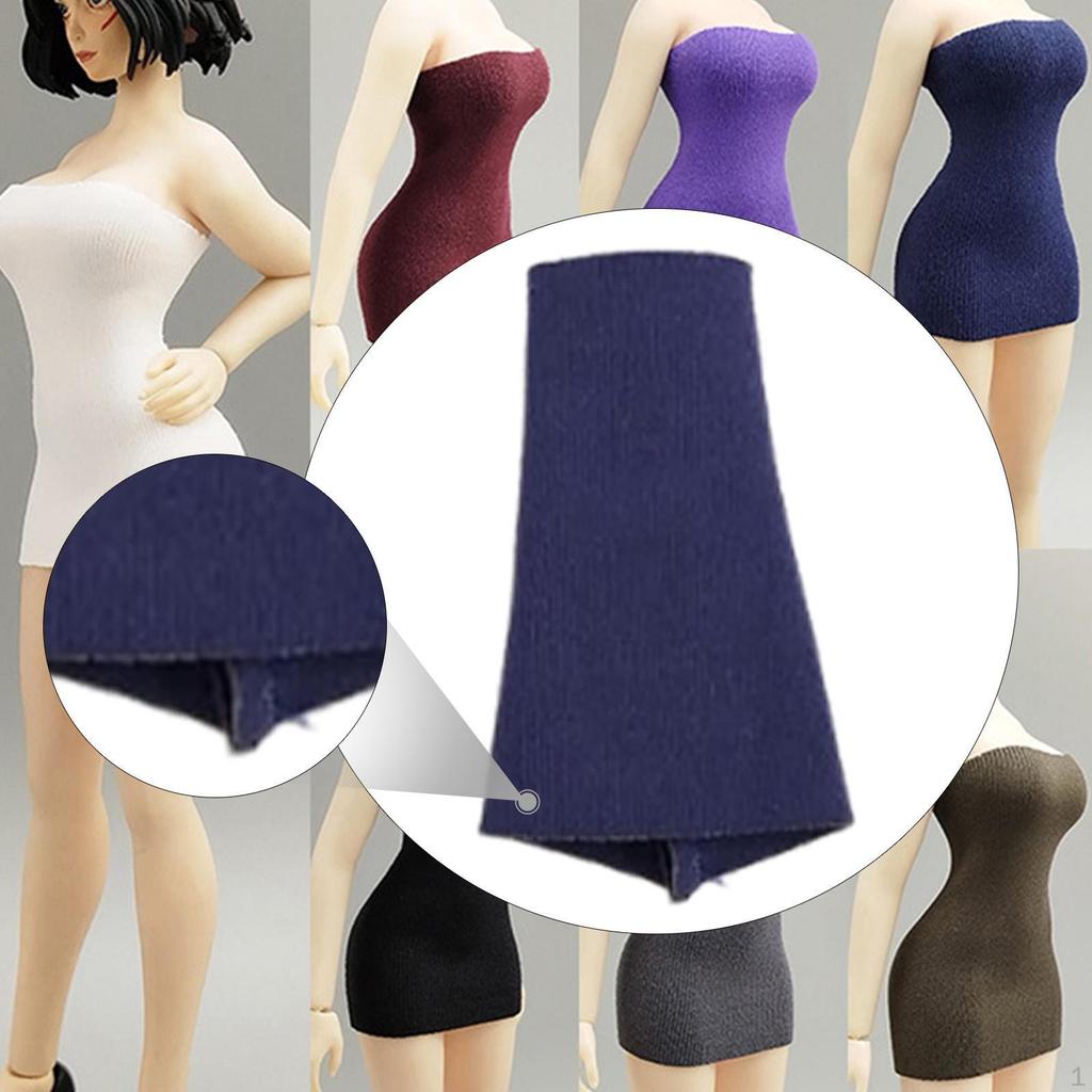 1/12 Dress Mini Party Short Accessories Outfit Miniature Summer Clothes for 6'' Action Figures