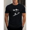 Taglie Europee Maglietta Grafica da Ciclismo da Uomo - Camicia Estiva Leggera con Design Mountain Bike, Vestibilità Regolare Top Casual