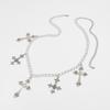 Temperament Hollowing Cross Waist Chain Vintage Multi-layer Body Chain  Nightclub Wear