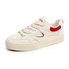 Hong Kong style leather surface retro board shoes men's spring new Hong Kong style chic versatile casual sports white shoes 1501