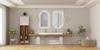 LED Illuminated Mirror Luna Semi-oval 50X90