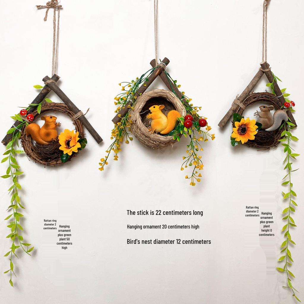 Small Magpie Feather Bird Ornament for Garden and Decor