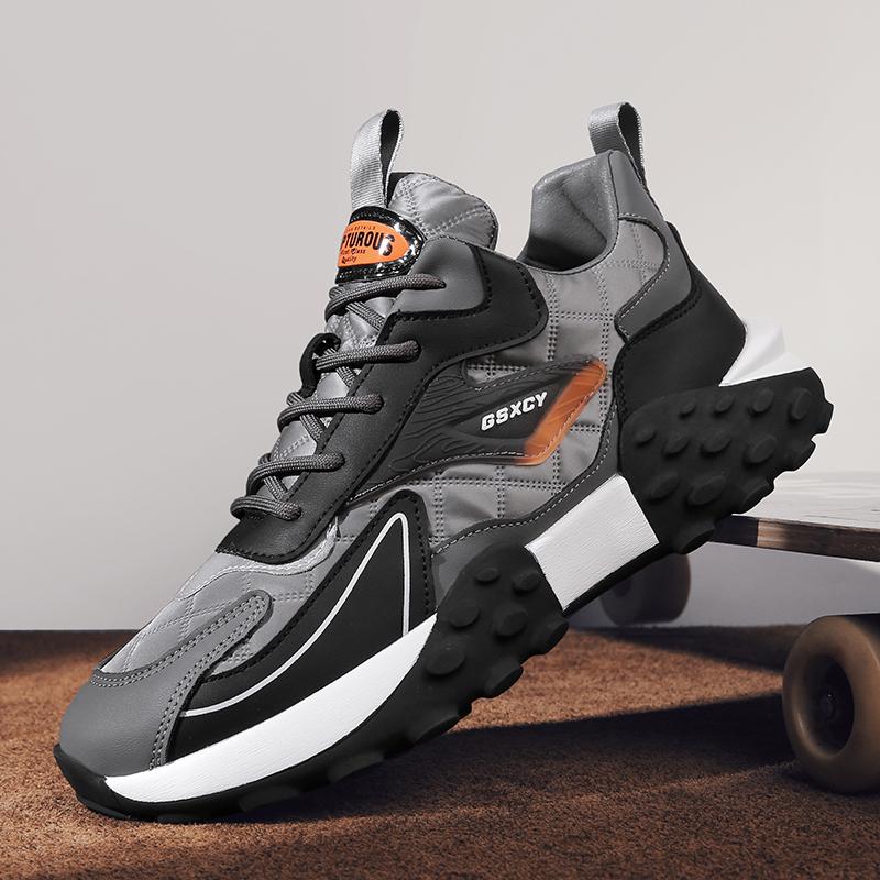 Mens Casual Shoes Hot Sale Light Breathable Fitness Casual Shoes Men Fashion Sneakers Trend Lace-up Shoes Outdoor Non-slip Shoes