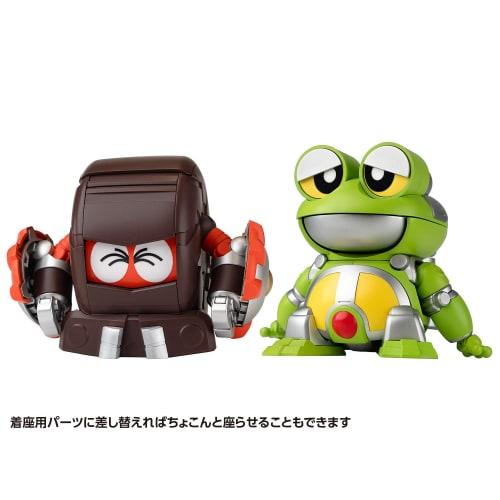 Wave Tachibana Neko Kogyo QOSMOS Series Bee Robo Kabutack Gerotan & Dangoron Set, Non-Scale, Approximately 10cm Tall, Pre-Colored Plastic Model Kit, K