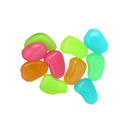 4.5cm Luminous Stones Dark Pebbles Fish Tank Glow In The Aquarium Rocks Pebbles