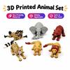 Movable Joints Wild Animal Toy Realistic Articulated Animal Figure Animal Figurine  Home Decoration