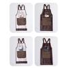 Cartoon Chef Cooking Apron Detachable Hand Wipe Catering Work Clothes  Kitchen Use