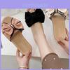 Stylish Summer Women's Bow Knot Slide Sandals With Slip Resistant Features In Black Beige And Pink