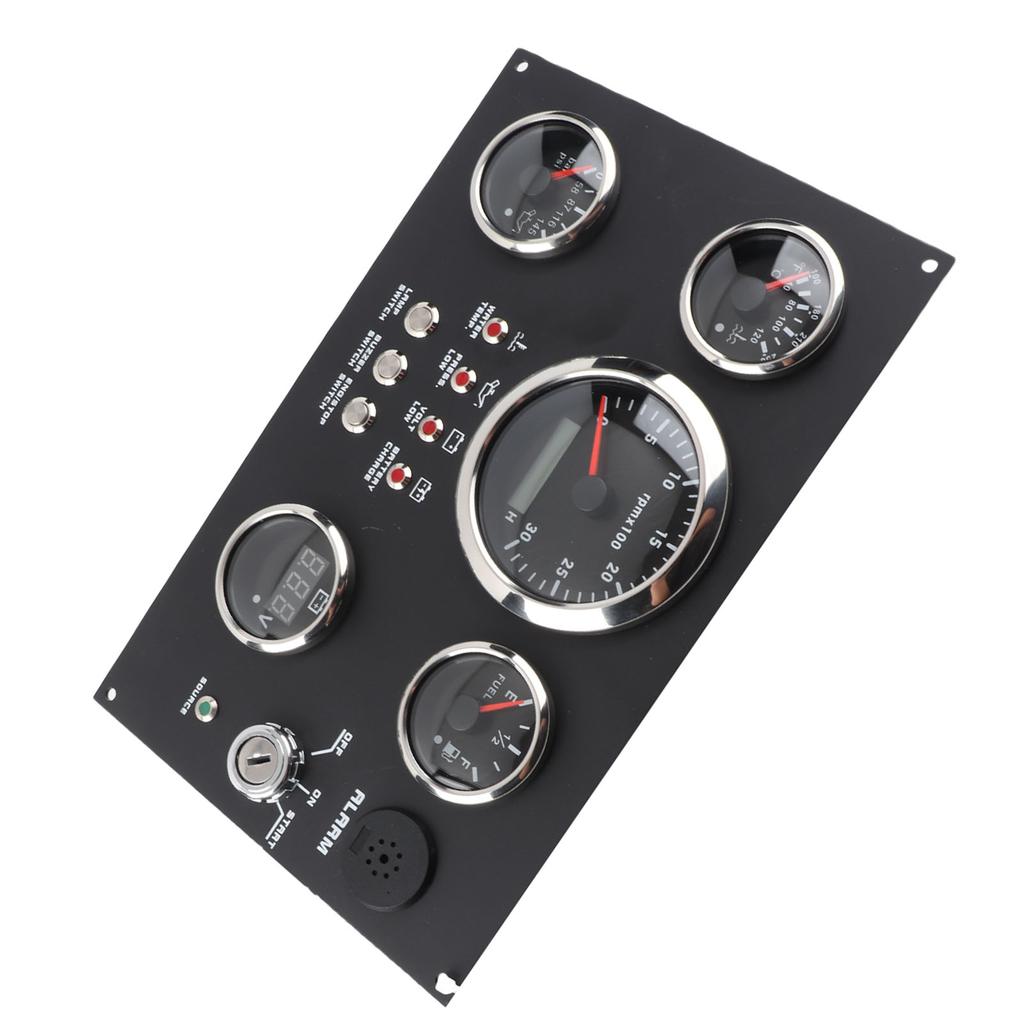 5-teiliges Instrumentenpanel-Set Rote LED 12 24V 85mm Drehzahlmesser Kraftstoffstand Wassertemperatur Öldruck Voltmeter