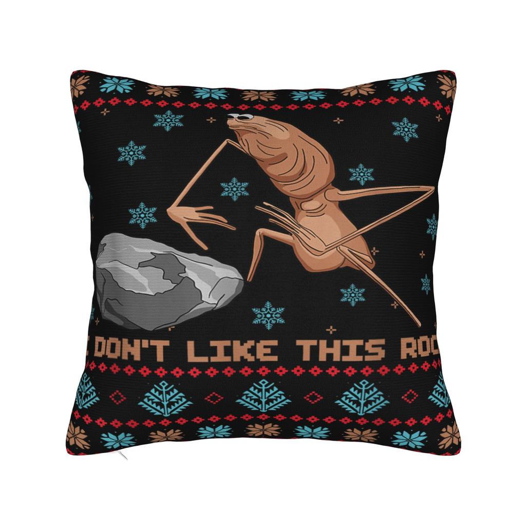 Marcus The Worm I Don't Like This Rock Pillow Cover  Novelty Pillow Case For Sofa Bedroom Home Decor Soft Cushion Cover Gift