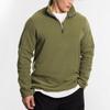 Autumn and Winter New Men's Clothing Fleece Sweater Stand-up Collar Half Zipper Long Sleeve Trendy Versatile Men's Top