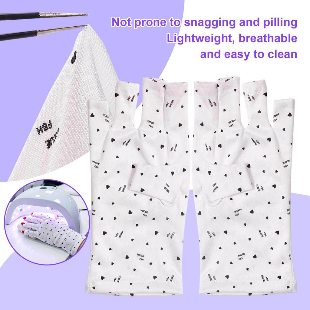 Manicure Gloves Prevent Phototherapy Machine From Baking Black Gloves, Radiation Protection, UV Protection, Finger Blocking Gloves