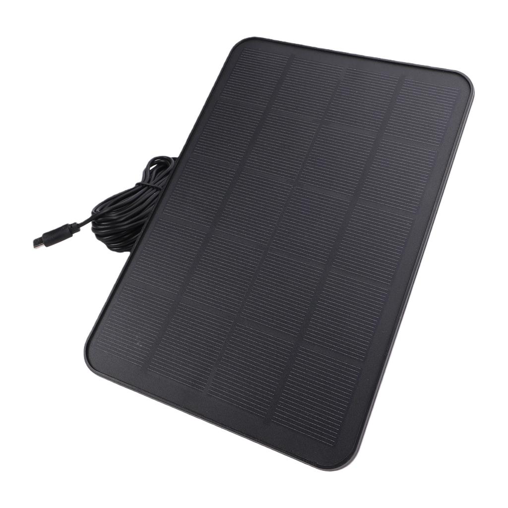 10W Video Doorbell Solar Panel Water Proof Portable Panel Charger with USB Type C Output for Smartphones Tablets Outdoor