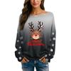 Womens  Fall Sweaters Long Sleeve Print Tops Pullover Sweaters Loose Dressy Casual Basic Clothes