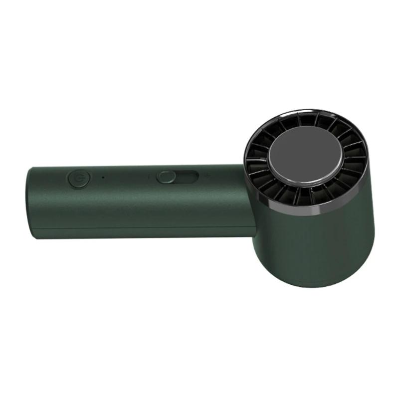 Summer Handheld Fan Adjustable Turbo Mini 2000mAh Battery Rechargeable Personal with Metal Body for Travel Camping