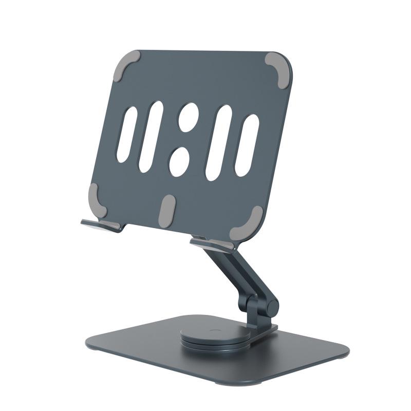 Aluminum Alloy Rotating Tablet Stand - Portable, Liftable, and Foldable
