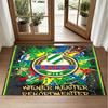 Rapid Wien FC Design Crystal Velvet Rug Soft Decorative Mat for Bedroom Entrance