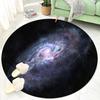 3D Blue The Earth Round Rug Universe Cartoon Room Decoration Bedside Living Room Carpet Boy Study Chair Mats Antiskid Lounge Rug