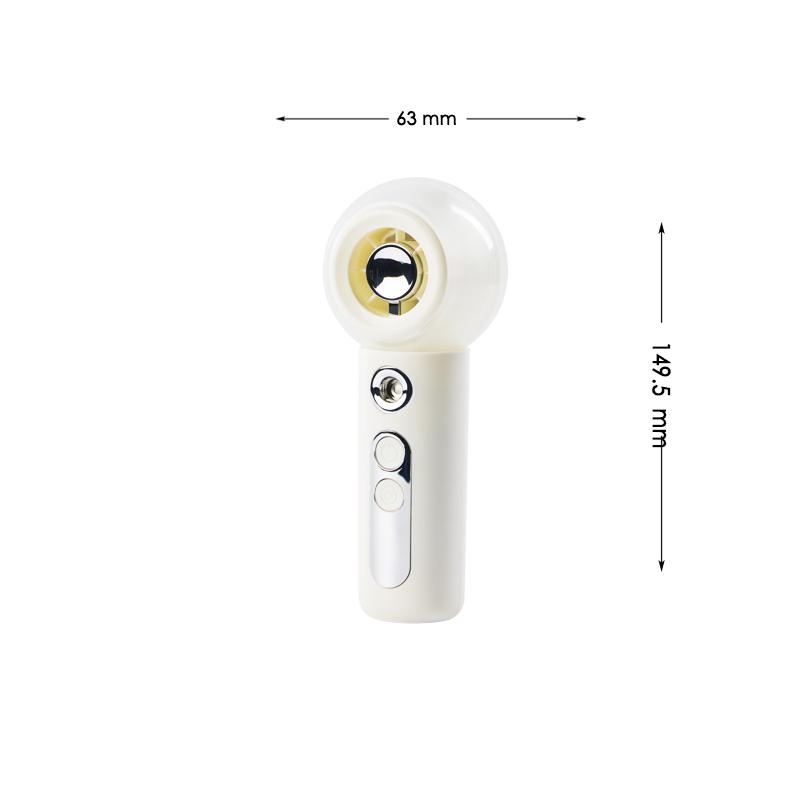 Mini Handheld Spray High-Speed Fan USB Rechargeable 4 Wind Speed Fine Mist Spray Portable Turbo Fan for Outdoor Hiking Camping белый